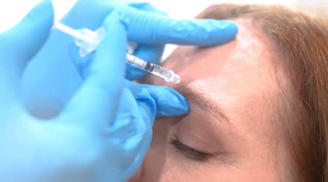 Injectable treatment at the clinic